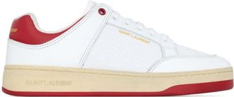 Saint Laurent Womens Sl/61 White Cotton Sneakers - Size EU 40