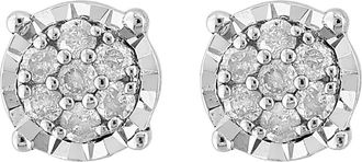 Effy Sterling Silver Diamond Stud Earrings at Nordstrom Rack