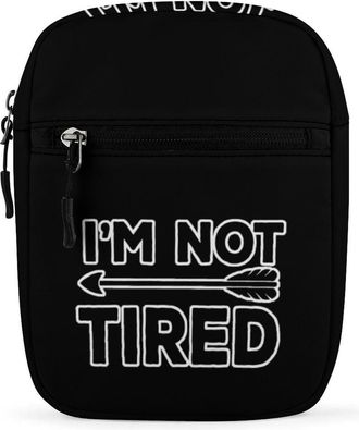 Generic Im Not Tired with Arrow Crossbody Bag Adjustable Satchel Cute Shoulder Bag Lightweight Sling Bags