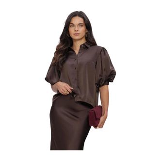 Notre-V Overhemden, Dames, Bruin, XS, Nv-Inka Blouse