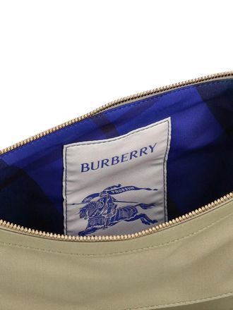 Burberry Mens Trench Gabardine Logo Belt Bag Green >