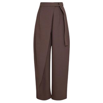 Moss Copenhagen MSCHZein Esteriane HW Pants - Dames - Broeken - Bruin - Maat: L