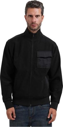 HUGO BOSS Volledige rits sweatshirt - Heren - Vesten met rits - Zwart - L - Katoen - Hoodies & sweatvesten