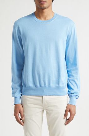 Tom Ford Cotton Sweater in Turquoise at Nordstrom, Size 40 Us