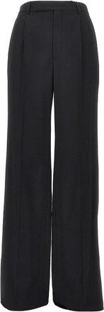 Saint Laurent Wool-blend crepe pants Woman 36