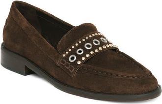 Cinq &agrave; Sept Gretta Loafer in Chocolate at Nordstrom, Size 38.5
