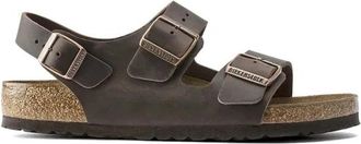 Birkenstock Milano Narrow Fit - Dames - Sandalen - Bruin - 37 EU - Leer - Schoenen