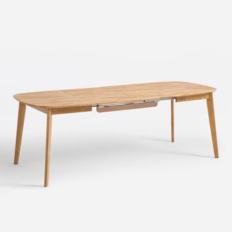 La Redoute Interieurs Uitschuifbare massief eiken eettafel, 4 tot 10 couverts, Dalmar