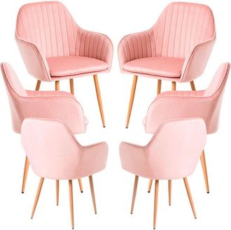 Regalos Miguel Regalos Miguel - Packs Sillas Comedor - Pack 6 Sillas Chic - Rosa