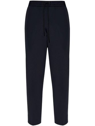 Moncler logo-patch drawstring track pants - Black