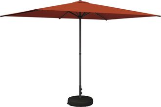 vidaXL Paraguas De Jard&iacute;n Con Base 200 X 300 Cm Poli&eacute;ster Rectangular Vidaxl