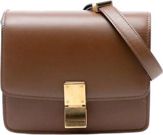 Celine Pre-owned Cross Body Bags, female, Brown, Size: ONE SIZE Pre-owned The Classic Box Crossbody Bag