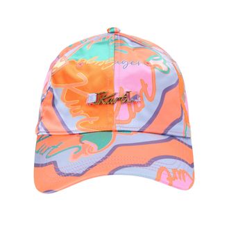 Kurt Geiger Womens Printed Cap Hat - Pink Nylon - One Size