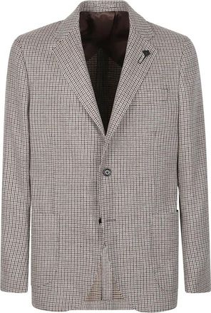 Lardini Iconic Jacket - Heren - Blazers - Bruin - XL - Wol - Jassen