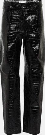 Victoria Beckham High-rise leather leggings