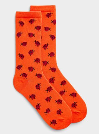Simons Womens Little ladybug socks