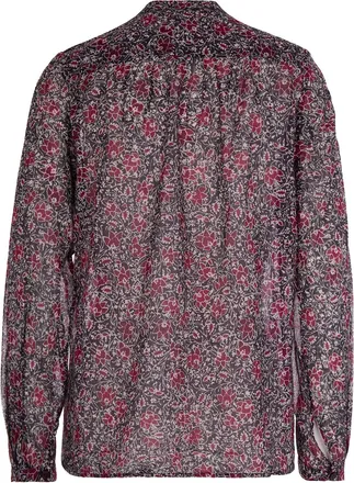 Isabel Marant Womens Blouse Maria Crushed Berry Cotton Top