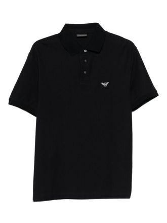 Emporio Armani Navy Blue Logo Polo