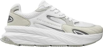 Emporio Armani Witte Minimalistische Sneakers - Heren - Sneakers - Veelkleurig - 42 EU - Schoenen