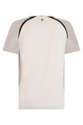 HUGO BOSS Mens Short Sleeve Jersey Mesh T-Shirt White Open Polyester T-Shirts And Polos