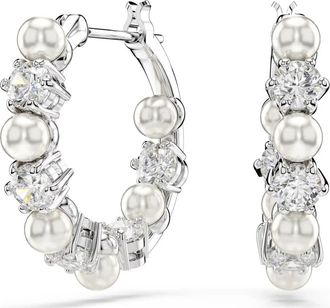 Swarovski Matrix Drop Oorbellen - Dames - Oorbellen - Grijs - ONE Size - Accessoires