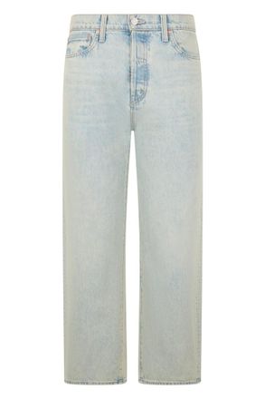 Mother Light Blue Straight Mid Rise Jeans