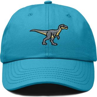 Dalix Velociraptor Dad Cap in Teal at Nordstrom