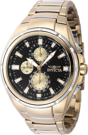 Invicta Sea Vulture 47822 Heren Horloge - Quartz Uurwerk - Roestvrij Staal met zwarte Wijzerplaat - 46mm