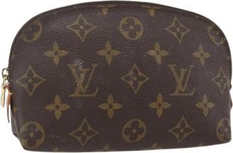Louis Vuitton Pre-owned Clutches, female, Brown, Size: ONE SIZE Pre-owned Canvas Clutch
