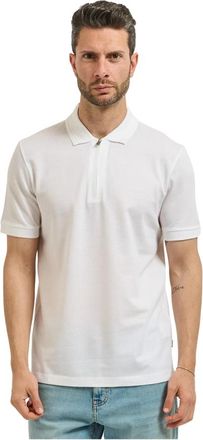 HUGO BOSS Black Line Poloshirt - Heren - Polos - Wit - L - Katoen - Tops