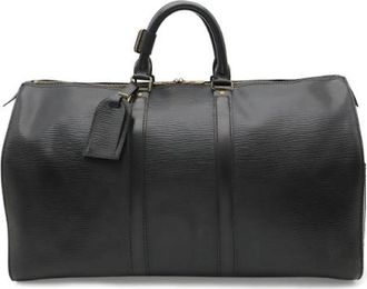 Louis Vuitton Pre-owned Epi Boston Bag - Dames - Vintage Weekendtas - Zwart - ONE Size - Leer - Vintage