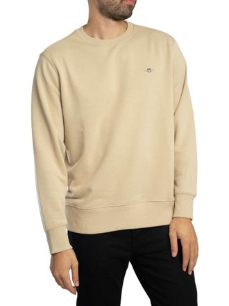 GANT Regular Shield-Sweatshirt, Beige