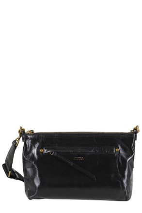 Isabel Marant Nessah Glossy Calfskin Shoulder Bag