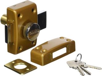 ABUS clk cb 40 b c - Serratura classica a cilindro con pulsante, 40 mm, colore: Bronzo