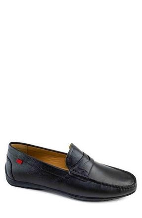 Marc Joseph New York Hamilton Penny Strap Driving Loafer in Black Grainy at Nordstrom Rack, Size 10.5