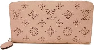 Louis Vuitton Pink Rose Mahina Leather Leather Long Wallet (Bi-Fold) (Pre-Owned)