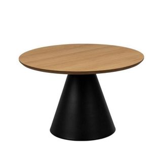 Mathi Design Mesa de centro redonda de roble mate d65