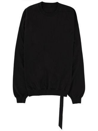 Rick Owens Neutrals Hun Crewneck Hanging Strap Hoodie