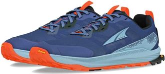 Altra Mens Lone Peak 9+ Trail Trainers Hiking Shoes Navy - Orange - Size 42.5 EU/IT