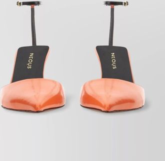 Neous toliman patent pointed toe stiletto pump