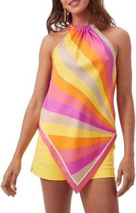 Trina Turk Lavani Halter Scarf Top in Multi at Nordstrom, Size X-Large