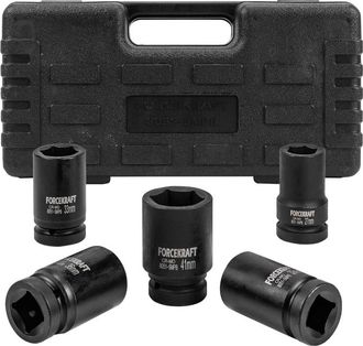 OEM Vasos De Impacto De 1 (27-41 Mm), Juego De 5 Vasos De Impacto En Un Estuche De 6 Puntas