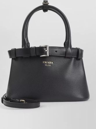 Prada buckle small leather mini bag