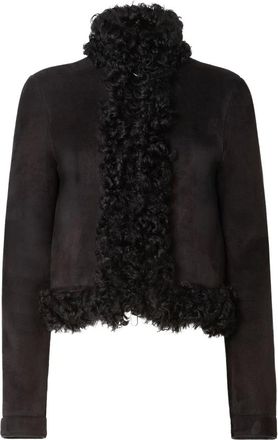 Fendi Blouson - Dames - Jassen - Zwart - Maat: M Leer