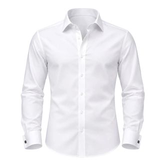 Alessandro Dell'Acqua Classic Shirt with Buttons at the Cuff - male - Alessandro DellAcqua - Formal Shirts - White - 3XL - Shirts