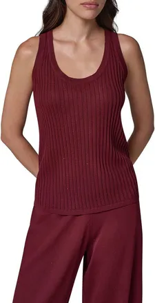 DKNY Rib Sweater Tank in Black Cherry at Nordstrom, Size X-Small