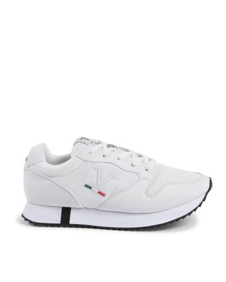 19V69 V Mens Sneaker SNK 003 M White Leather - Size UK 11