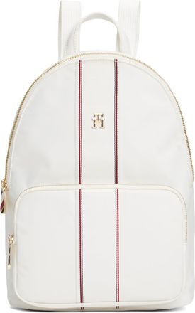Tommy Hilfiger Womens Lightweight Poppy Fashion Backpack with Laptop Sleeve, Ecru, One Size
