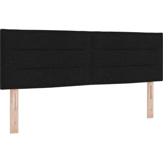 vidaXL Headboard Other with Headboard Black 140 cm Fabric vidaXL