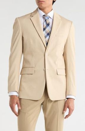 Duchamp Slim Fit Stretch Knit Sport Coat in Maize at Nordstrom Rack, Size 44 Regular